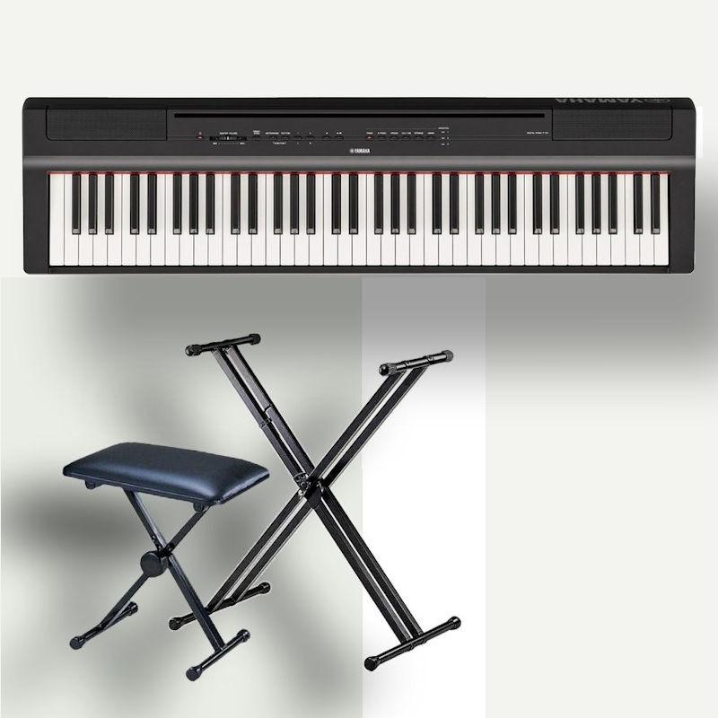 YAMAHA P-121B ヤマハ 電子ピアノ 73鍵盤 X型スタンド 椅子 YAMAHA P-121B ヤマハ 電子ピアノ 73鍵盤 X型スタンド 椅子