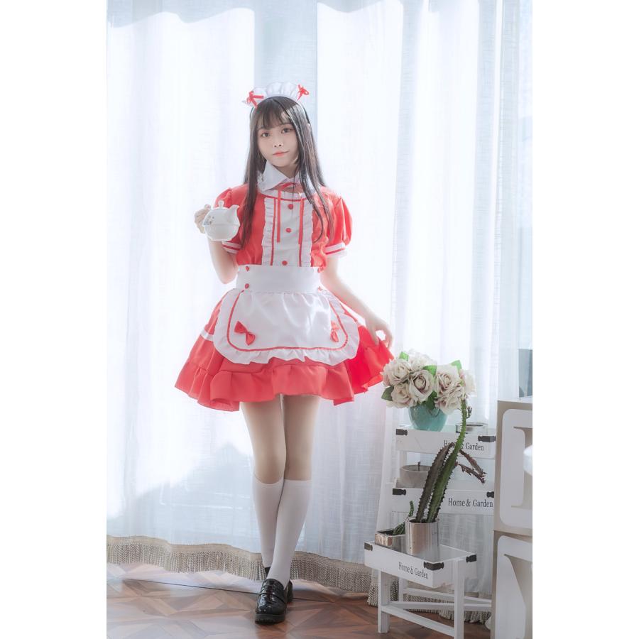 メイド服 大きいサイズ 男ウケ 5L 4L ハロウィン コスプレ メイド定番 衣装 フルセット エプロン セクシー 仮装 コスチューム おすすめ 可愛い 大人 レディース｜okunohosomiti｜21