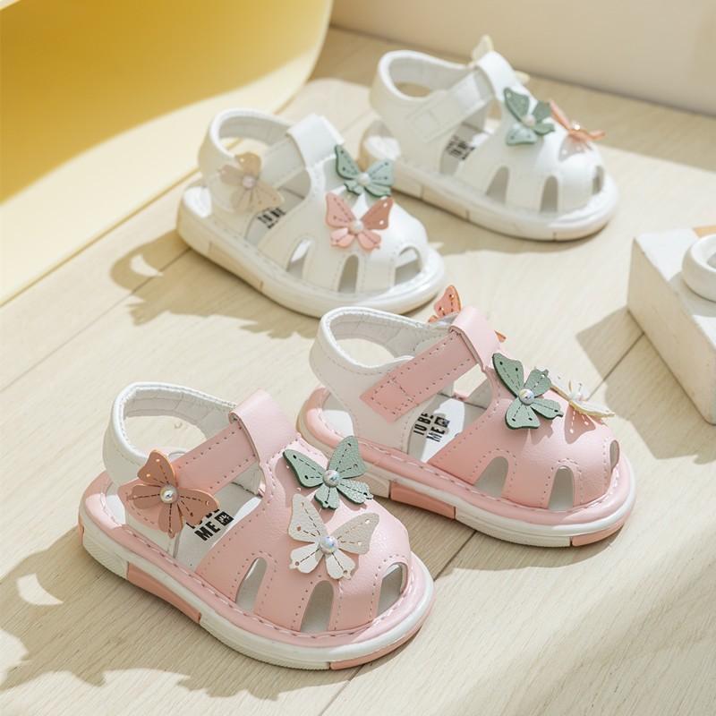 ベビーシューズ 笛付きサンダル 女の子 ベビーサンダル 音が鳴る 音が出る ファーストシューズ サマーサンダル 赤ちゃん 11 12 13 付け替えの笛1ペアおまけ New Arrival