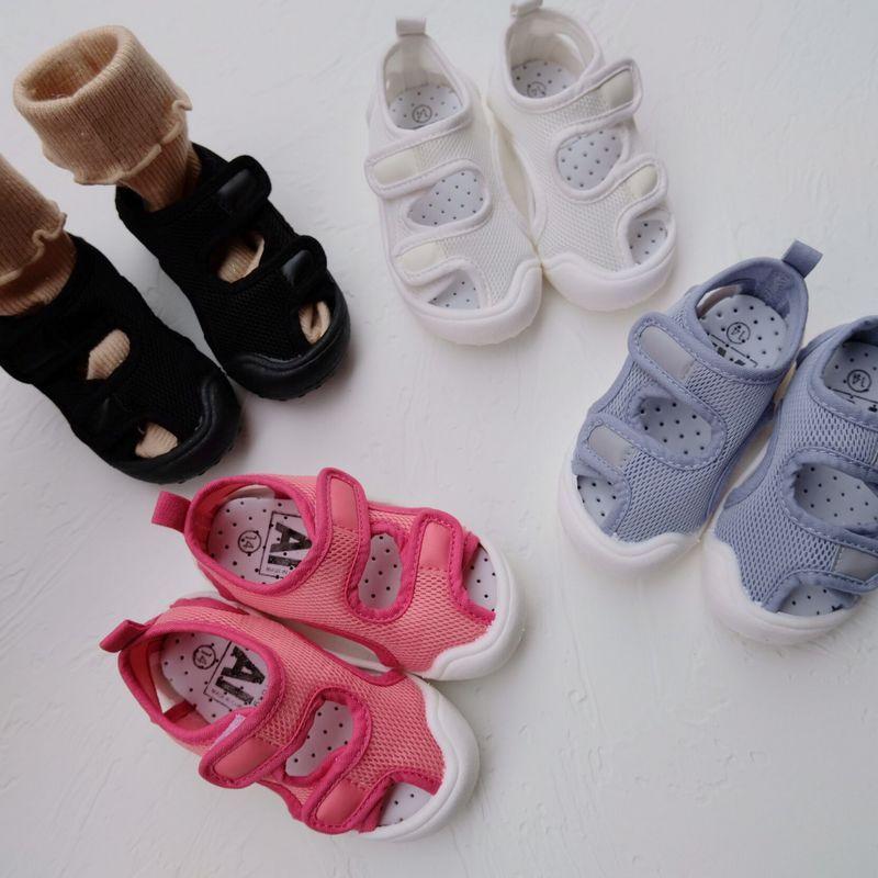 ベビー サンダル 男の子 ベビーサンダル おしゃれ かわいい キッズシューズ 女の子 子供靴 12 8 19 8cm メッシュ 夏靴 痛くない 滑り止め 履きやすい お値打ち価格で