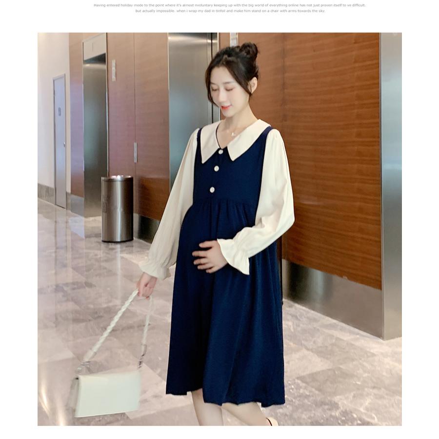 マタニティ ワンピース 仕事 シャツワンピース 春秋 妊婦 妊娠服 レディース マタニティウエア 授乳服 産前産後 長袖 ゆったり ドレス ロング お出かけ お呼ばれ Lady 奥の細道 通販 Yahoo ショッピング
