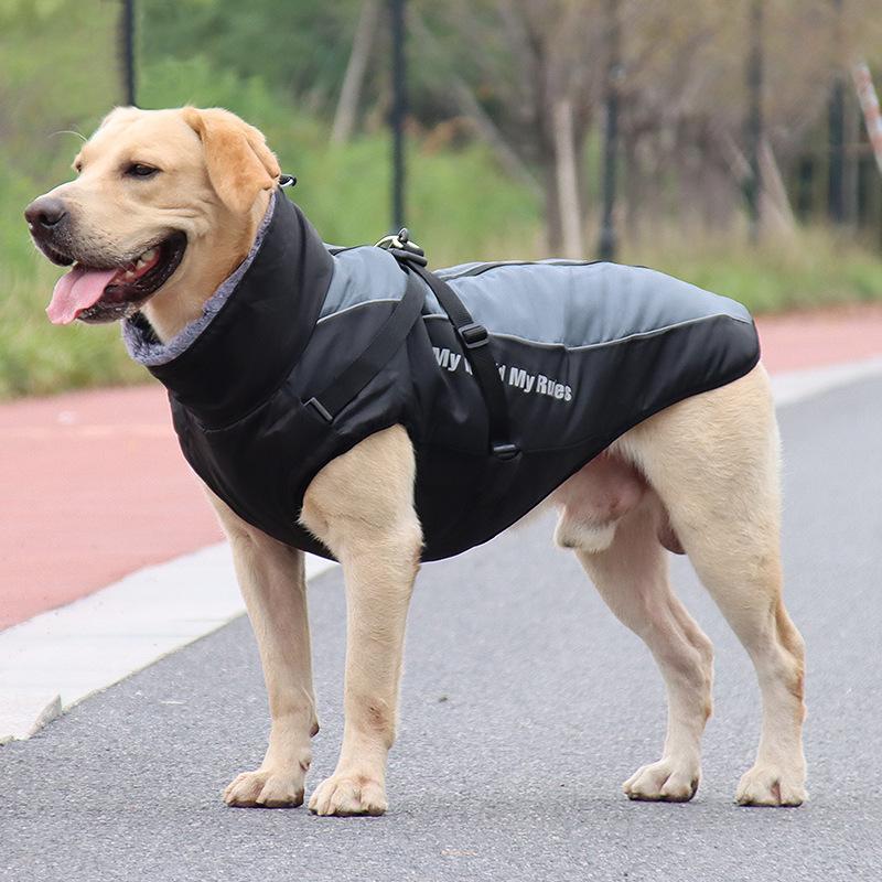 新品同様 MAMORE 犬服 犬綿服コート かわいいジャケット 犬用裏起毛 防寒 寒さ対策 犬の秋冬服 小型犬 中型犬 大型犬 向け 暖かい ふわふわ 洋服 人気 着脱簡単 お出かけ お散歩 レッドブルー, S MAMORE 犬服 防寒着 防水 ジャケットベスト ペット服