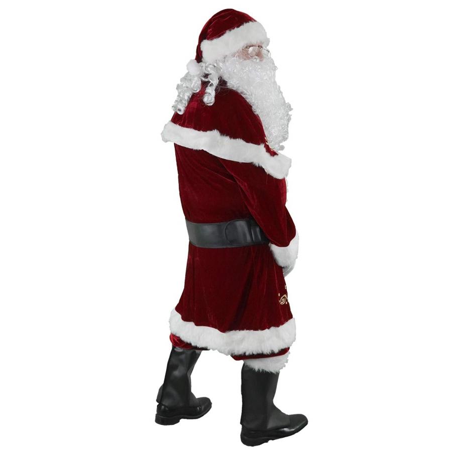 サンタコスプレ 12点セット クリスマス サンタクロース 衣装 男の子 キッズ メンズ 男性 サンタコス コスチューム 本格的 大人 ヒゲ カツラ 帽子セット｜okunohosomiti｜11