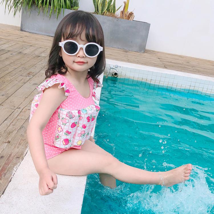 女の子水着 男の子水着 つなぎ水着 キッズ 浮力サポート ライフジャケット 浮き輪 浮力フロート付き スイムキャップ付 水泳練習用 イチゴ 飛行機 恐竜 Swim 奥の細道 通販 Yahoo ショッピング