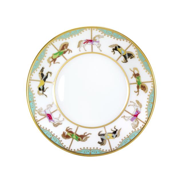 大倉陶園 【大倉陶園直営店】 「うまくゆく 回転木馬」ブルー