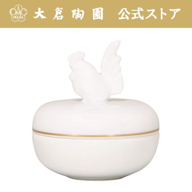 酉」（とり） 干支香合 日本製