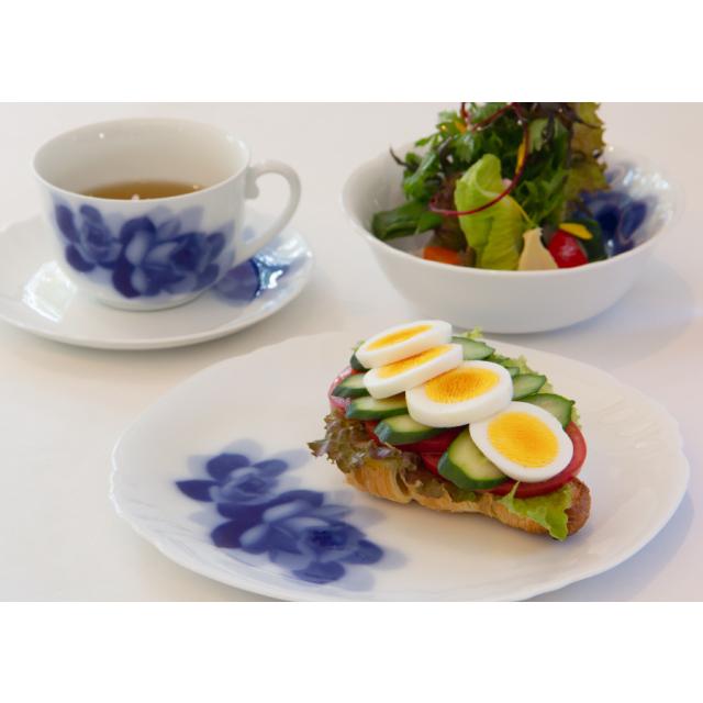 【大倉陶園直営店】 ブルーローズジャネット 23cmプレートペア 日本製の画像