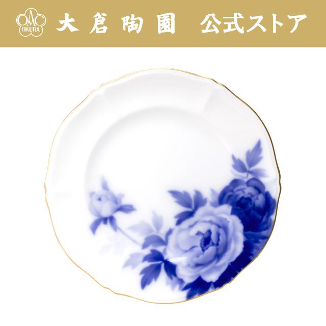 大倉陶園］片葉金蝕 20cmデザート皿 大倉陶園 For you 「ミモザ」