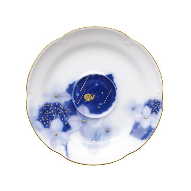 大倉陶園 【大倉陶園直営店】 碗皿暦 6月「紫陽花雨情」 カップ