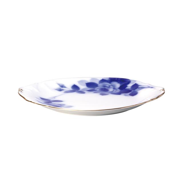 【大倉陶園直営店】 ＜直営店限定＞ブルーローズ（8011） 28cmパーティープレート 日本製の画像