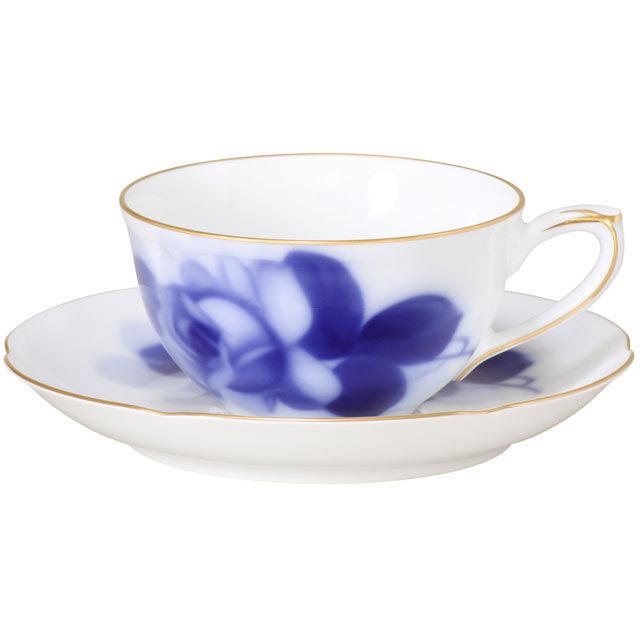 大倉陶園 【大倉陶園直営店】 ブルーローズ（8211） カップ＆ソーサー