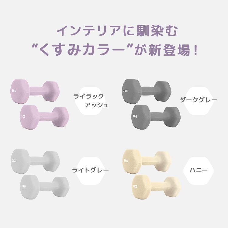 WEIMALL（ウェイモール） ダンベル 4kg 2個セット カラーダンベル