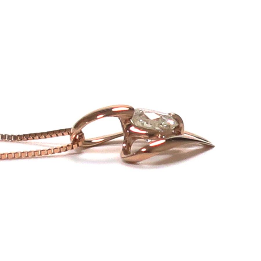 ジュエリー ピンクゴールド ダイヤモンド ハートネックレス ダイヤ0.30ct_3
