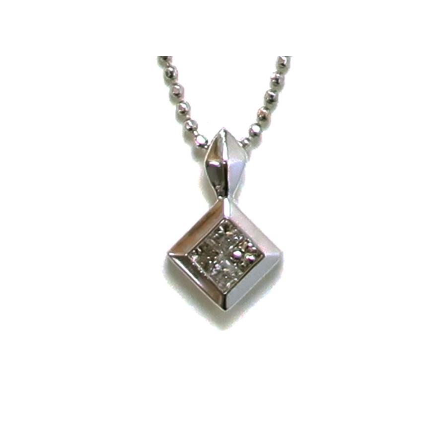 ジュエリー ホワイトゴールド ダイヤモンド ネックレス ダイヤ0.20ct_1