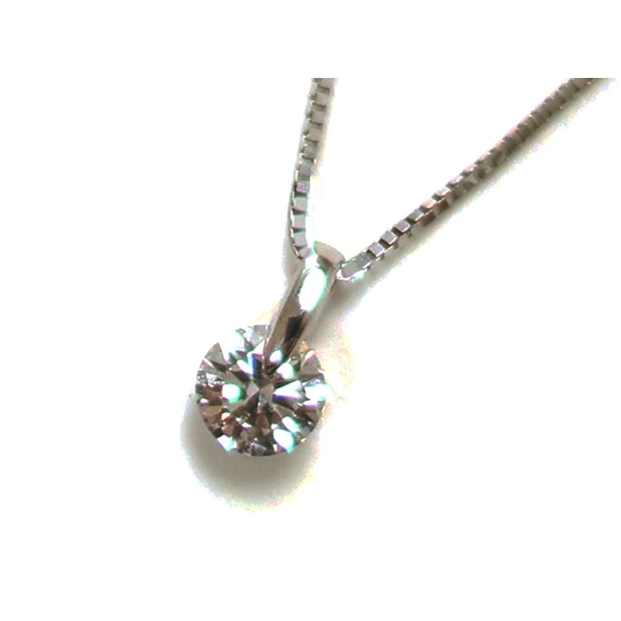 ジュエリー ホワイトゴールド ダイヤモンド ネックレス ダイヤ0.268ct 