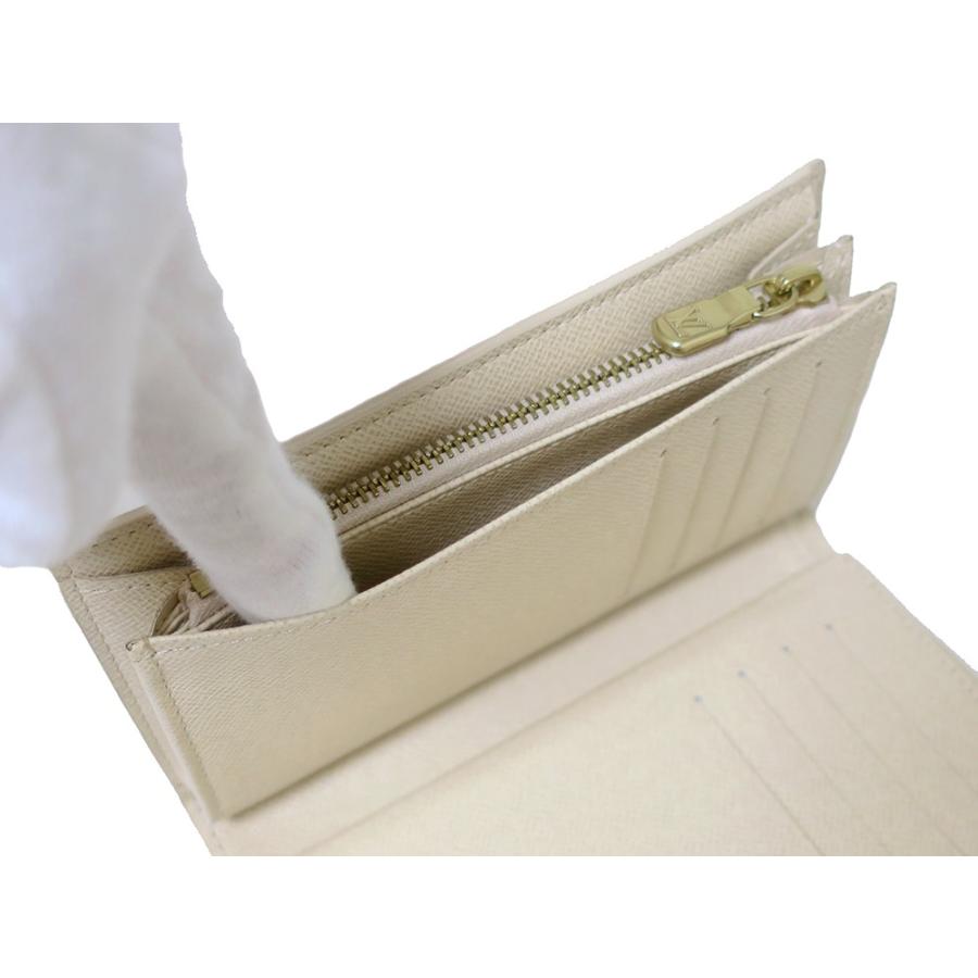 ルイヴィトン ポルトフォイユ・アレクサンドラ ダミエ・アズール 三