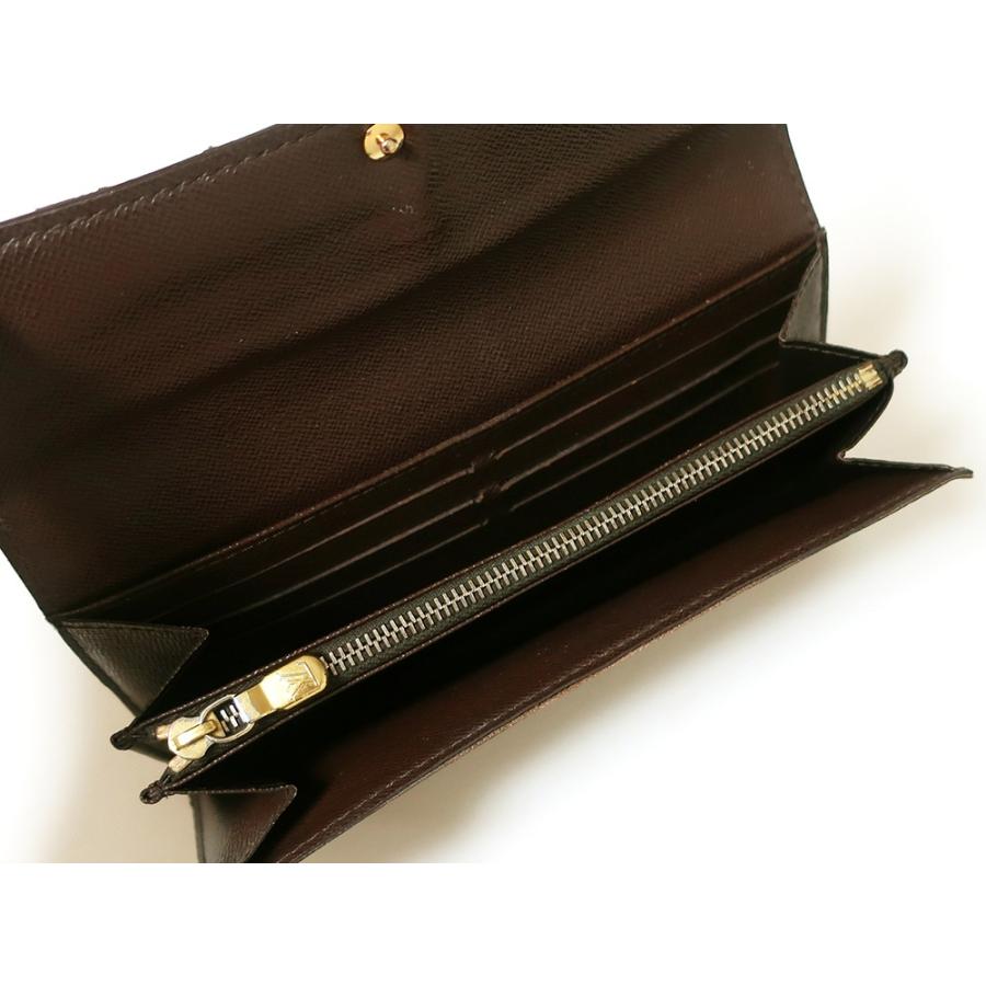 ルイヴィトン ダミエ エベヌ ポルトフォイユ・サラ 長財布 N61734