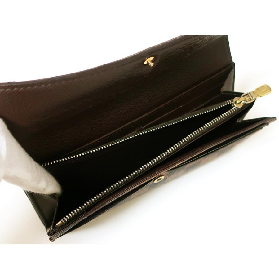 ルイヴィトン ダミエ エベヌ ポルトフォイユ・サラ 長財布 N61734