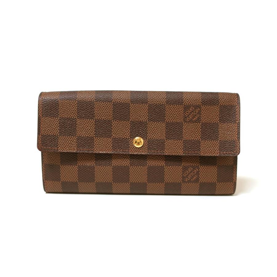 ルイヴィトン ダミエ エベヌ ポルトフォイユ・サラ 長財布 N61734  
