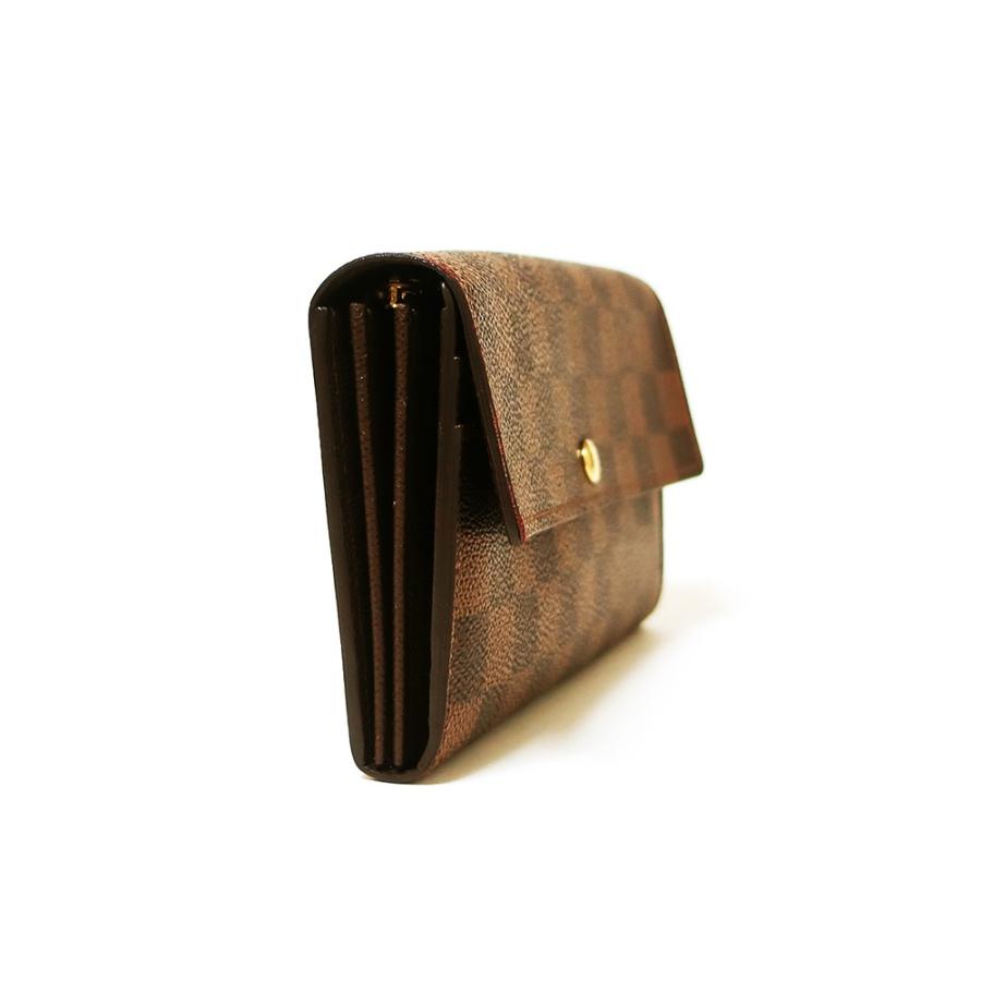 ルイヴィトン ダミエ エベヌ ポルトフォイユ・サラ 長財布 N61734  