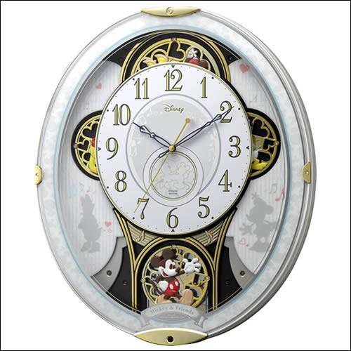 激安特価 リズム時計 キャラクター ディズニー 4mn509mc03 電波 からくり 掛時計 ミッキー フレンズ M509 正規店仕入れの Tratabrasil Org Br