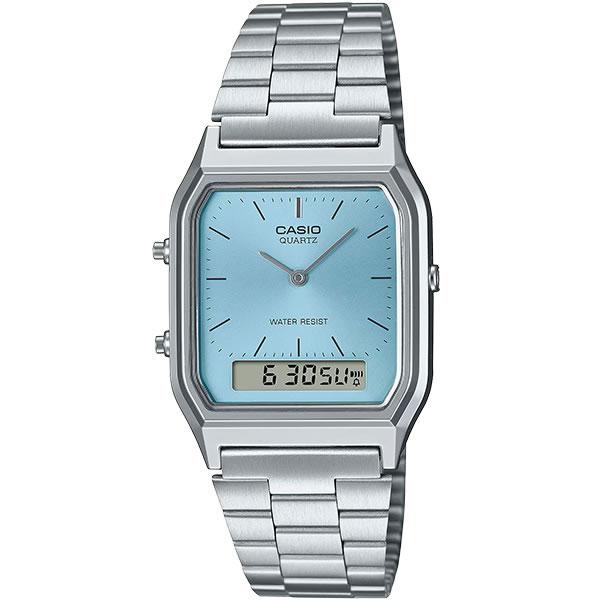【並行輸入品】【BOX無し】CASIO カシオ 腕時計 AQ-230A-2A1MQY メンズ スタンダード チープカシオ チプカシ クオーツ キッズ (国内品番 AQ-230A-2A1MQYJF)（Yahoo!・フリースタイルヤフー店）