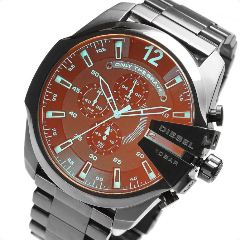 〇〇DIESEL ディーゼル クロノグラフ クォーツ 腕時計 DZ-4316 ブラック
