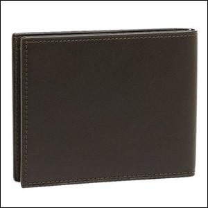dunhill ダンヒル FP3070E ダークブラウン 二つ折り財布（小銭入れ有 