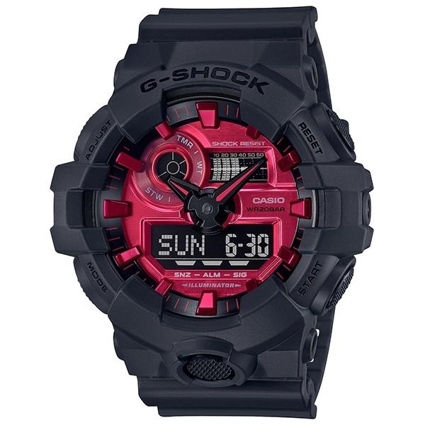 注目ブランド Casio カシオ 腕時計 海外モデル Ga 700ar 1a メンズ G Shock Gショック Black And Red Series ブラック レッドシリーズ 国内品番はga 700ar 1ajf 全品送料無料 Lespakigali Com