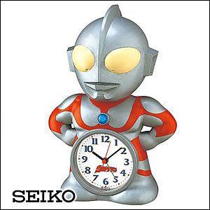 送料無料 正規品 激安店舗 SEIKO 満点の セイコー クロック JF336A 目覚まし時計 キャラクタークロック ウルトラマン