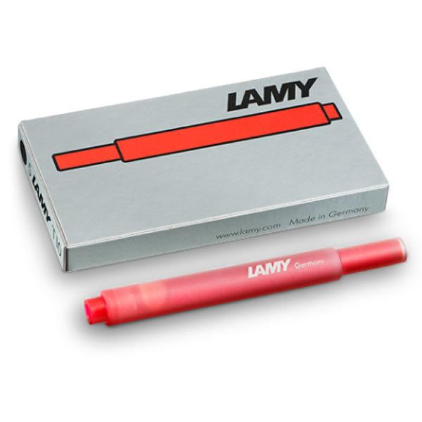 LAMY ラミー 筆記具 LT10RD 消耗品 カートリッジインク レッド 5本入｜okurimonoya1