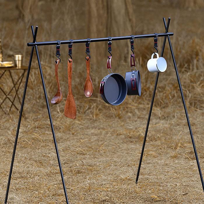 アウトドアハンガーラック ハンギングラック サイズ L 5個可動フック