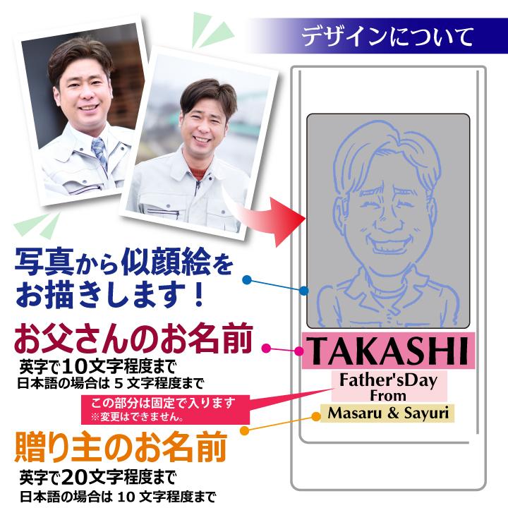 【 父の日 専用】似顔絵入り タンブラー 435ml ＆ サントリー 角瓶 700ml セット ｜ 名入れ プレゼント オリジナル ギフト お酒 ハイボール | サントリーウイスキー 角瓶 | 02