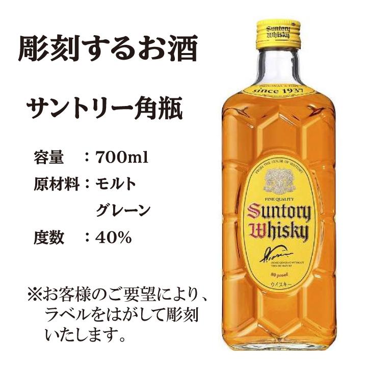 サントリーウイスキー 角瓶 【お急ぎの方へ】Happy Birthday 専用彫刻