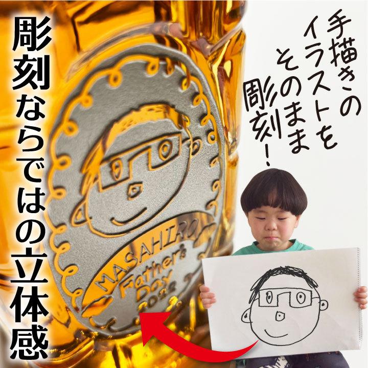 サントリーウイスキー 角瓶 【 父の日 専用】名入れ お絵かき