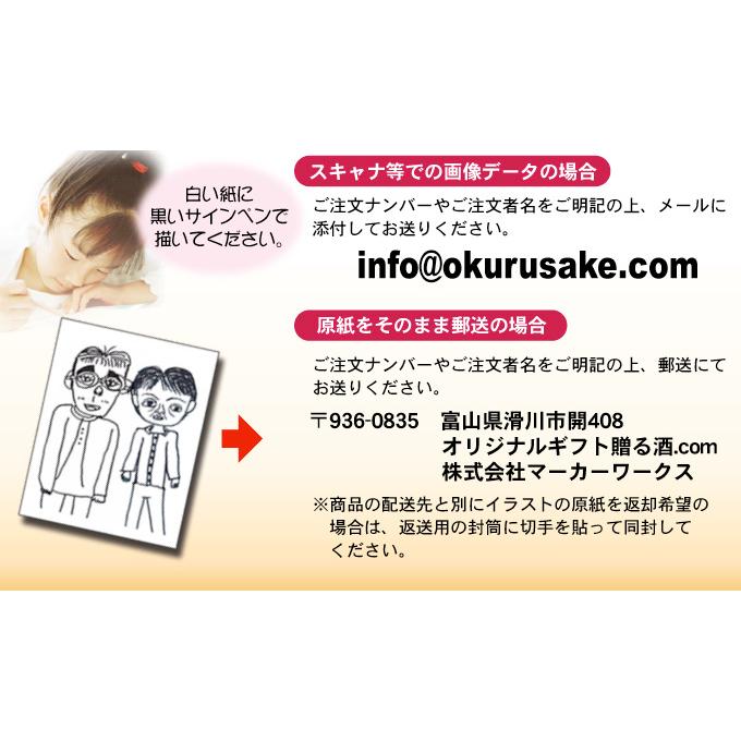 【敬老の日】お孫さんのイラストをそのままボトルに彫刻！「お絵かき焼酎」知心剣720mL |  | 02