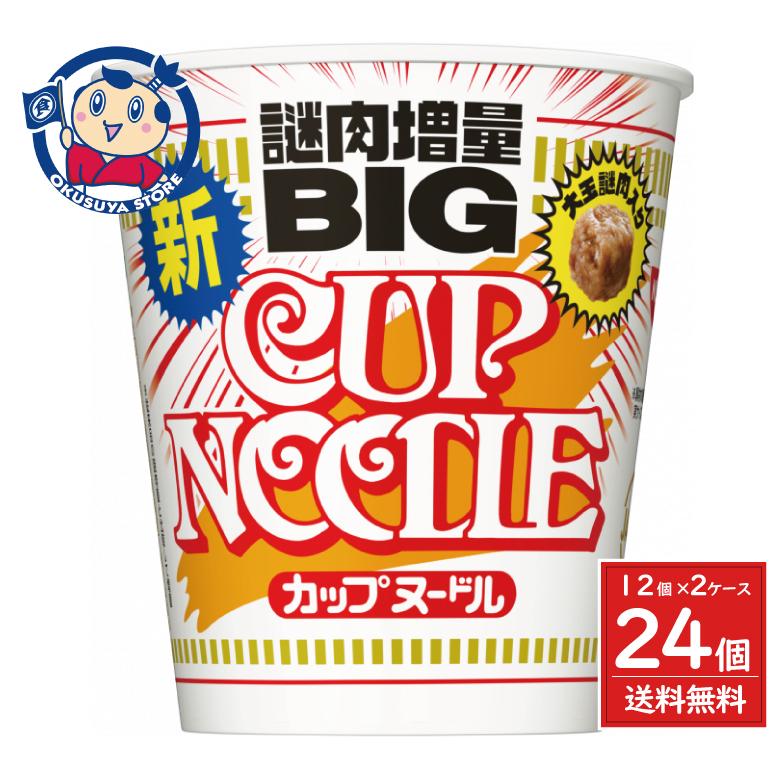 送料無料 カップ麺 日清 カップヌードルビッグ 101g 12個入 2ケース 北海道 沖縄 離島は送料無料対象外 インスタントラーメン