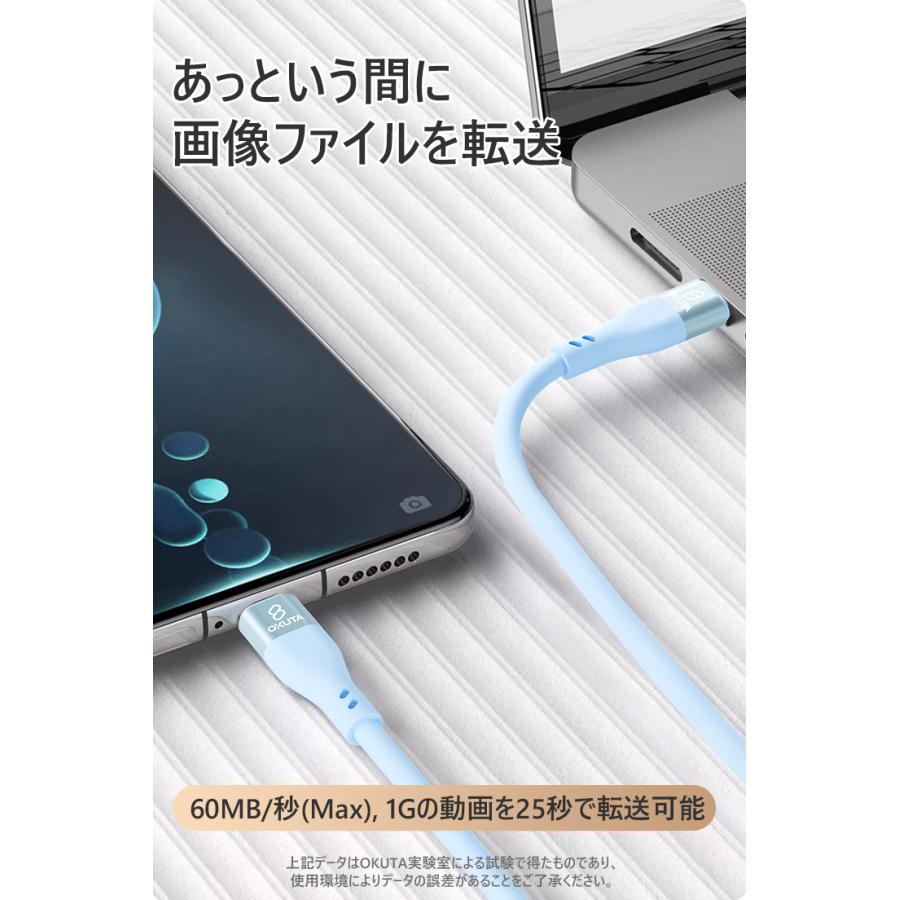 OKUTA タイプC ケーブル usb-c type c typec 1m 2m type-cケーブル