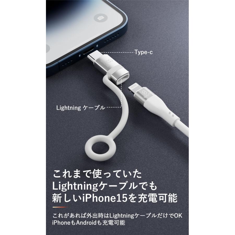 OKUTA iphone15 変換アダプタ ライトニングからタイプC 変換