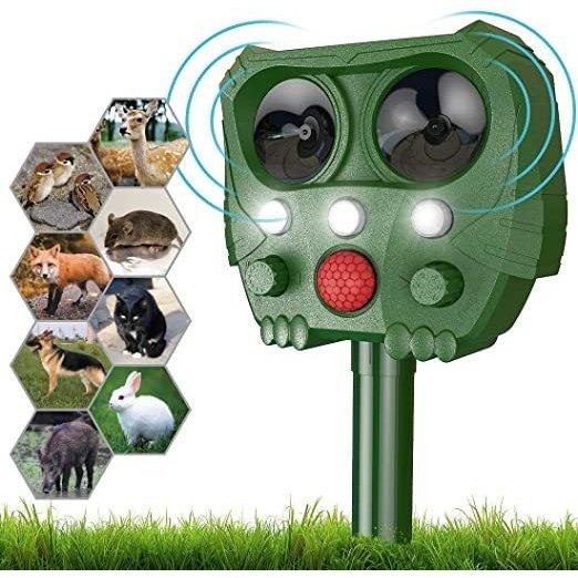 人気 おすすめ 超音波 動物撃退器 猫よけ 害獣対策 ソーラー式 センサー