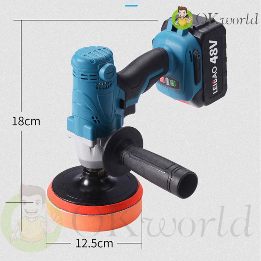 充電式ポリッシャー 電動ドライバー コードレス 電動ポリッシャー ポリッシャー 車用 研磨 キズ消し 艶出し ポリッシング 軽量 家庭用 ホイール磨き Ledライト Zb 153 Okworld 通販 Yahoo ショッピング