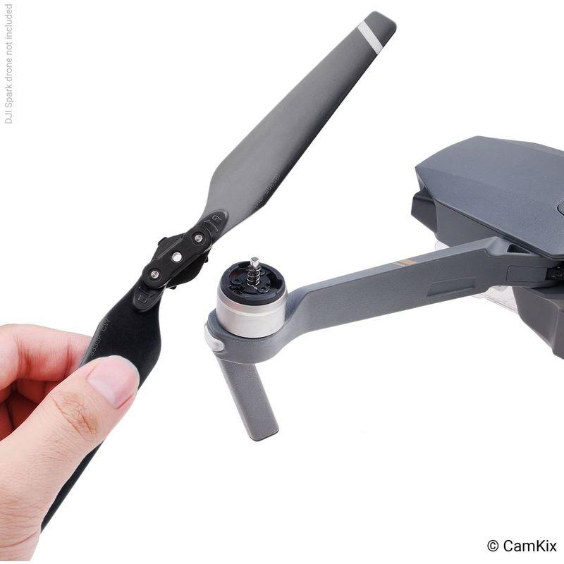 CamKix DJI Mavic Pro ようプロペラ- 2セット(8ブレード)- 黒-クイックリリース折りたたみ式ウィング-飛行テスト済み｜olc-store｜07