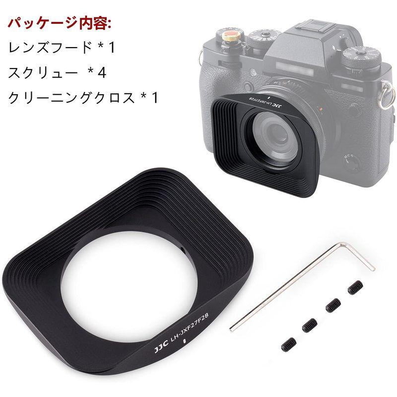 JJC メタル 正方形 LH-XF27 レンズフード Fujifilm XF 27mm F2.8 R WR レンズ 用 LH-XF27 互換｜olc-store｜06
