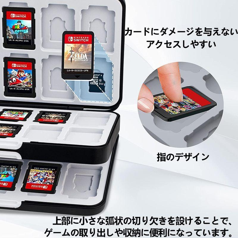PGRTYOF Switch ゲームカードケース、48スロットカード＆48スロットマイクロSDカード収納ホルダーボックス NS Switch｜olc-store｜06