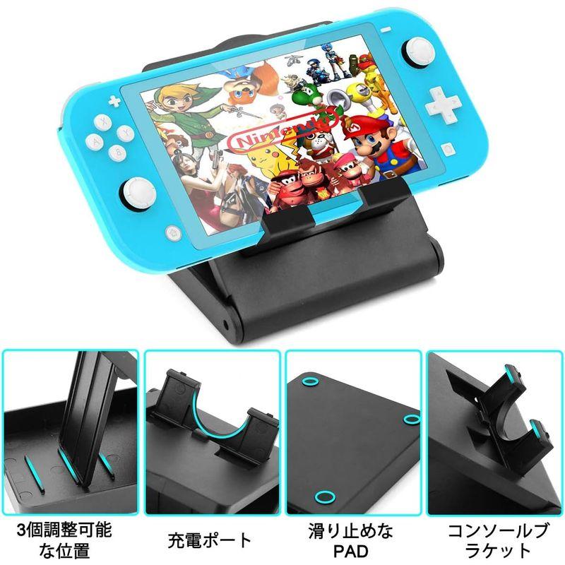 Nintendo Switch Lite キャリングケースセット 17 in 1 スイッチライト 収納ケース+ハードカバー+強化 ガラス フ｜olc-store｜07