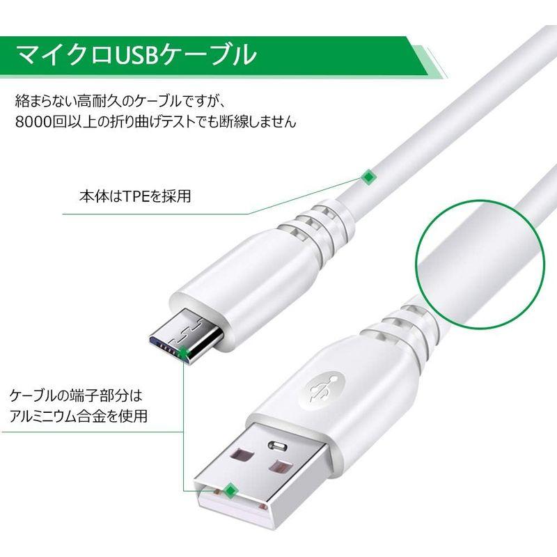 Hootek USB急速充電器 18W QC3.0 充電器 USB コンセント 急速充電 with Micro USB ケーブル*1.8M｜olc-store｜02