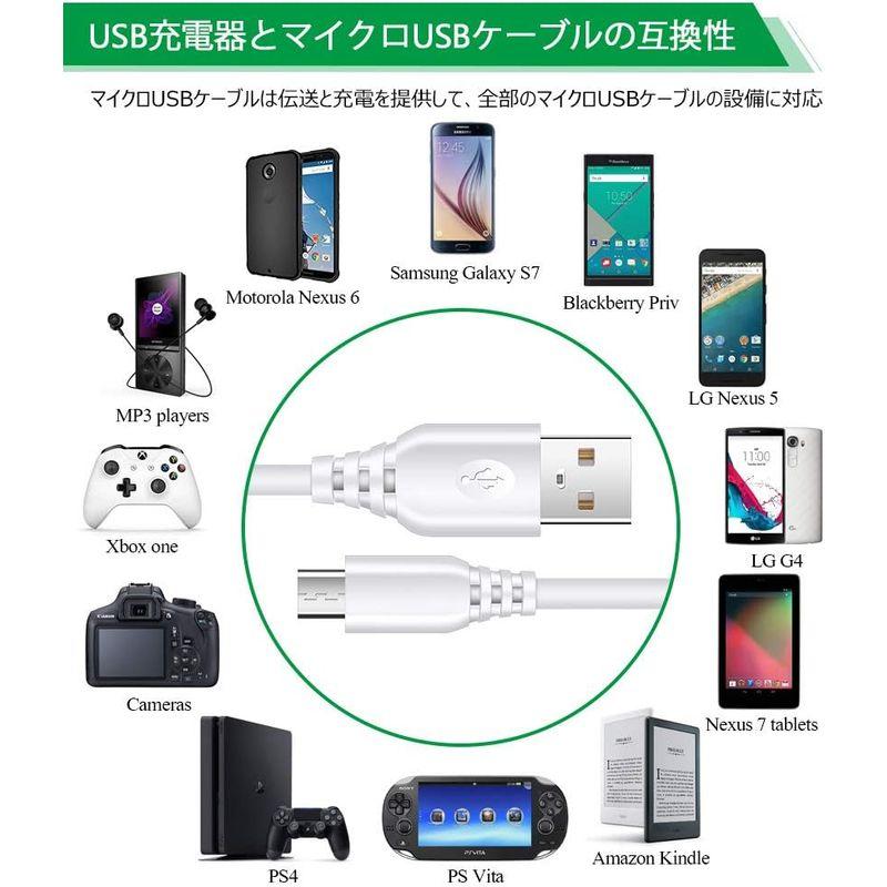 Hootek USB急速充電器 18W QC3.0 充電器 USB コンセント 急速充電 with Micro USB ケーブル*1.8M｜olc-store｜03