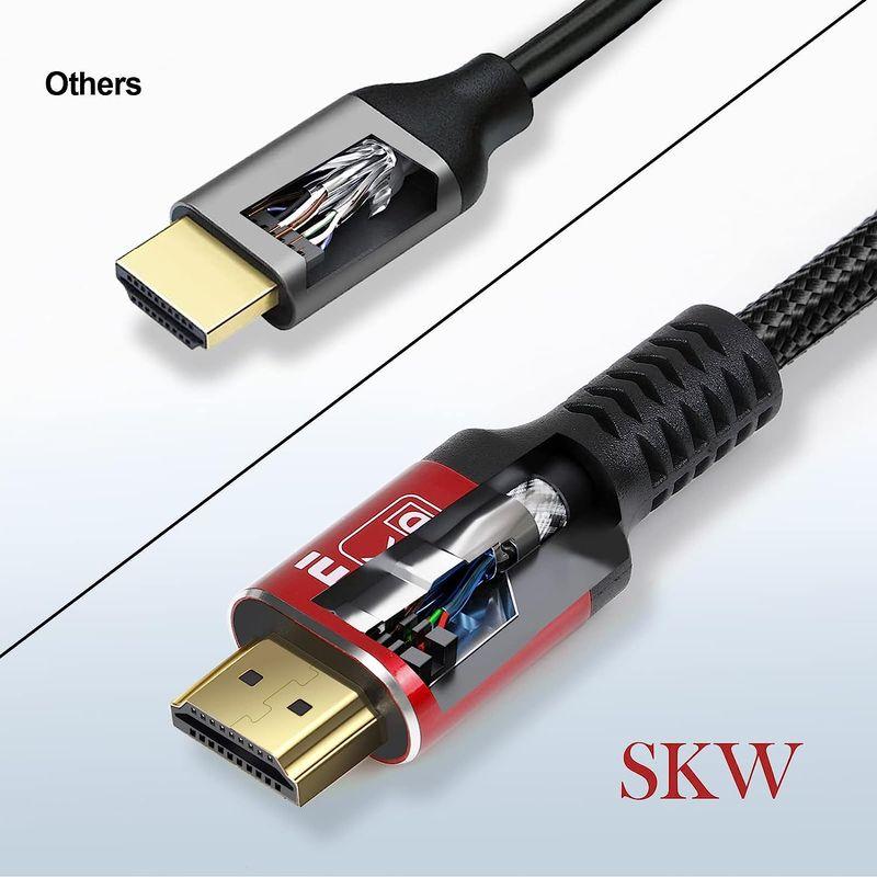 SKW 8K HDMIケーブル 2Ｍ 48Gbps超高速 8K/4K/2K/3D対応 HDMI 2.1規格 HDR & eARC搭載 PS5｜olc-store｜07