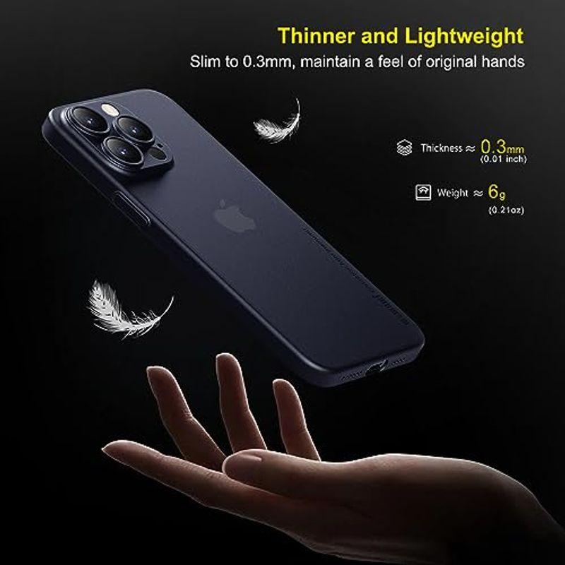 「0.3?極薄」iPhone 15 Pro対応ケース memumiマット質感 オリジナル設計 指紋防止 傷付き防止 ワイアレス充電対応 6.｜olc-store｜02