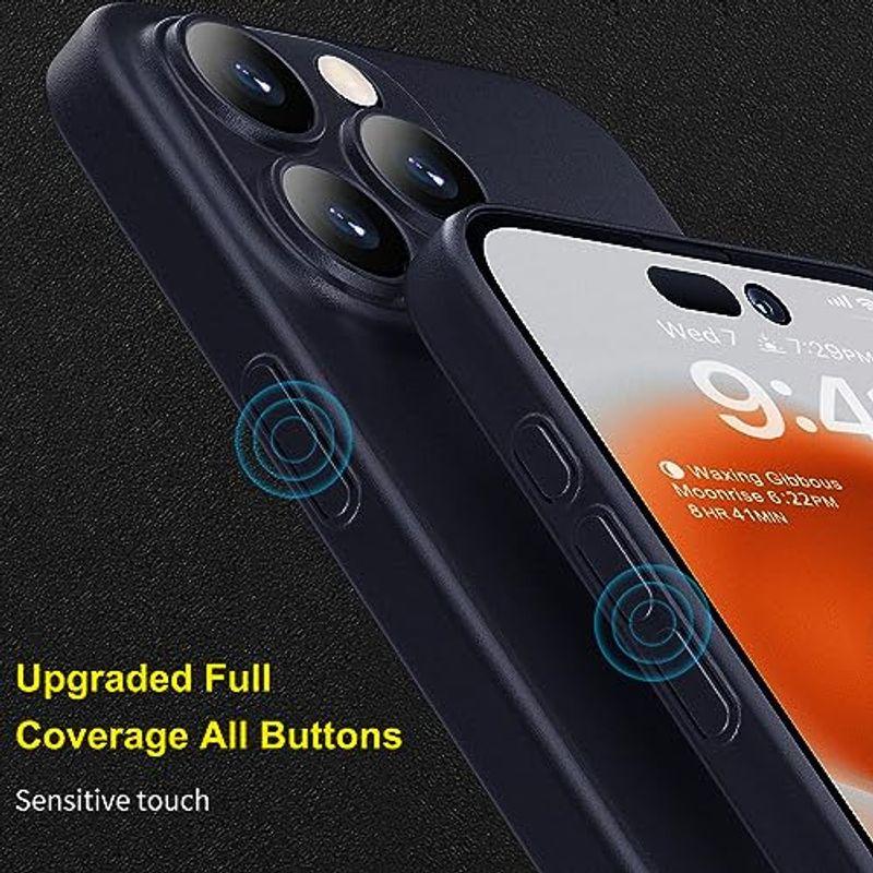 「0.3?極薄」iPhone 15 Pro対応ケース memumiマット質感 オリジナル設計 指紋防止 傷付き防止 ワイアレス充電対応 6.｜olc-store｜07